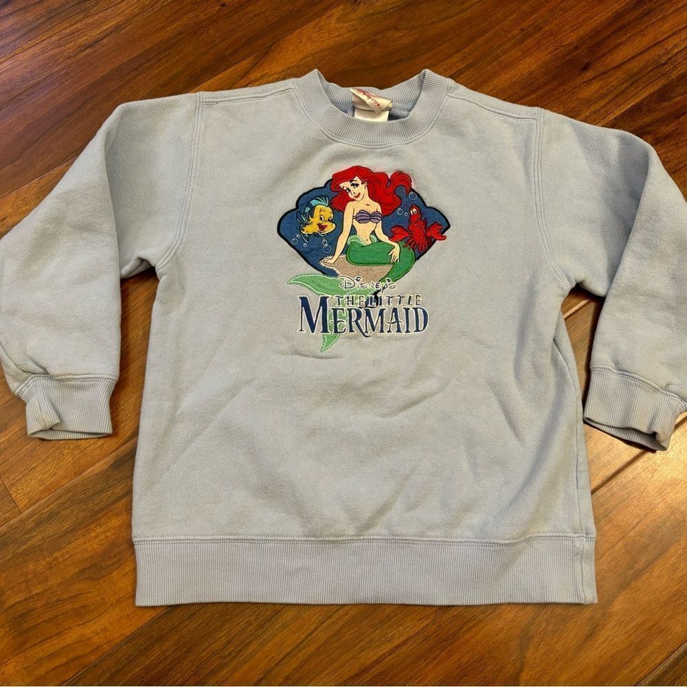 The Little Mermaid Ariel vintage light blue crewneck sweatshirt
